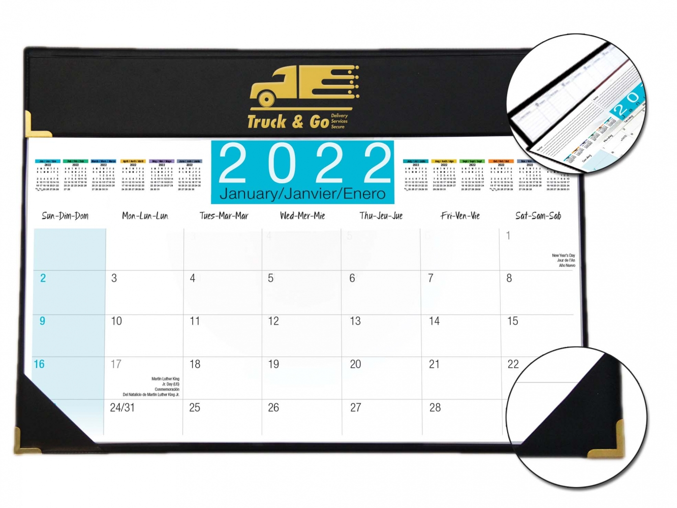 Publi Calen Art Executive Desk Planner